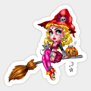 Freya the Blonde Witch Sticker